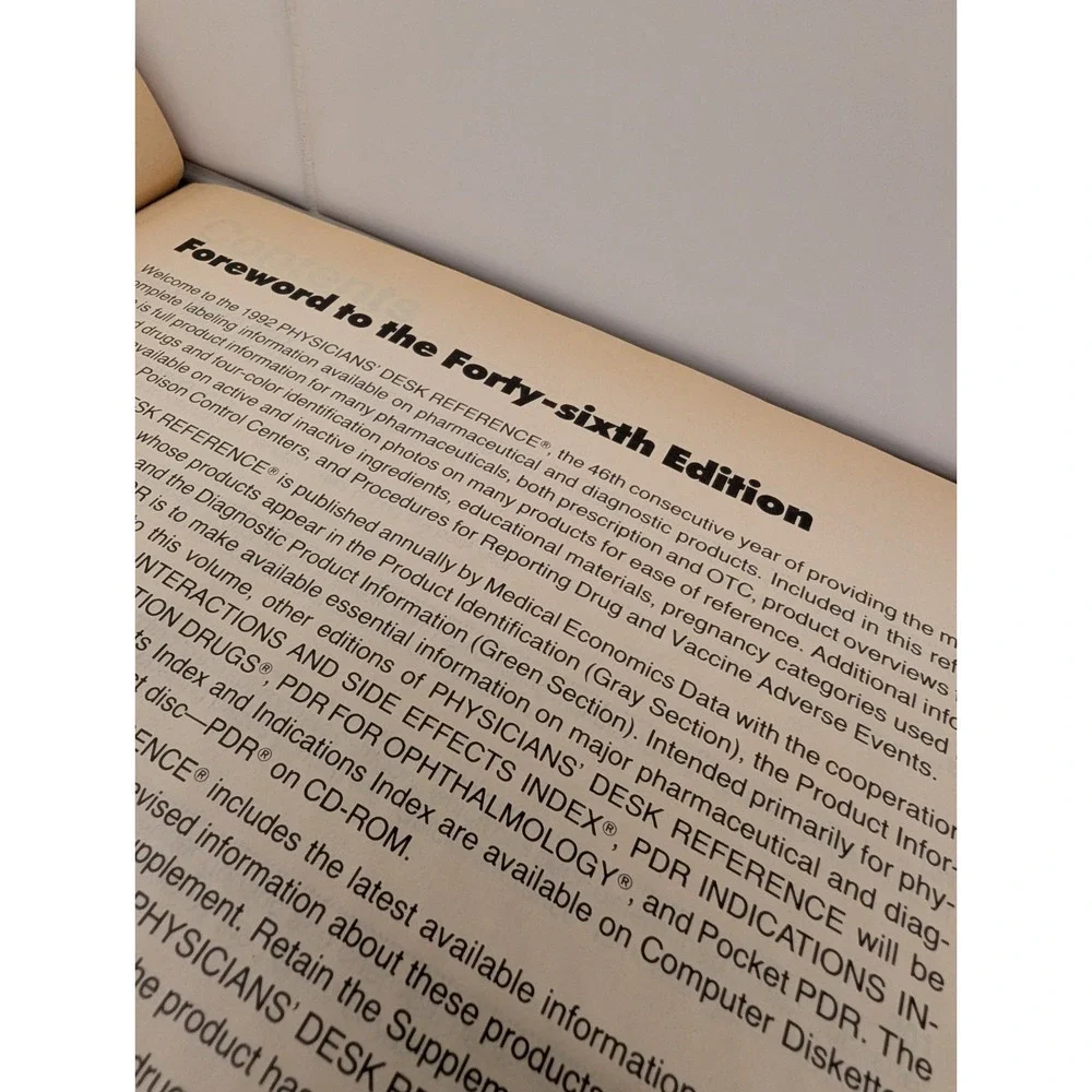 1992 Physicians' Desk Reference PDR 46 Edition
